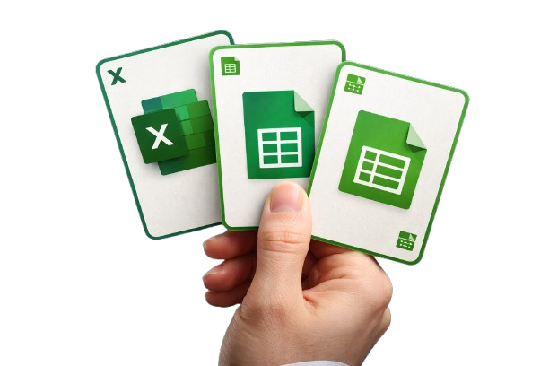 Cartas de Excel, Google Sheets e LibreOffice Calc